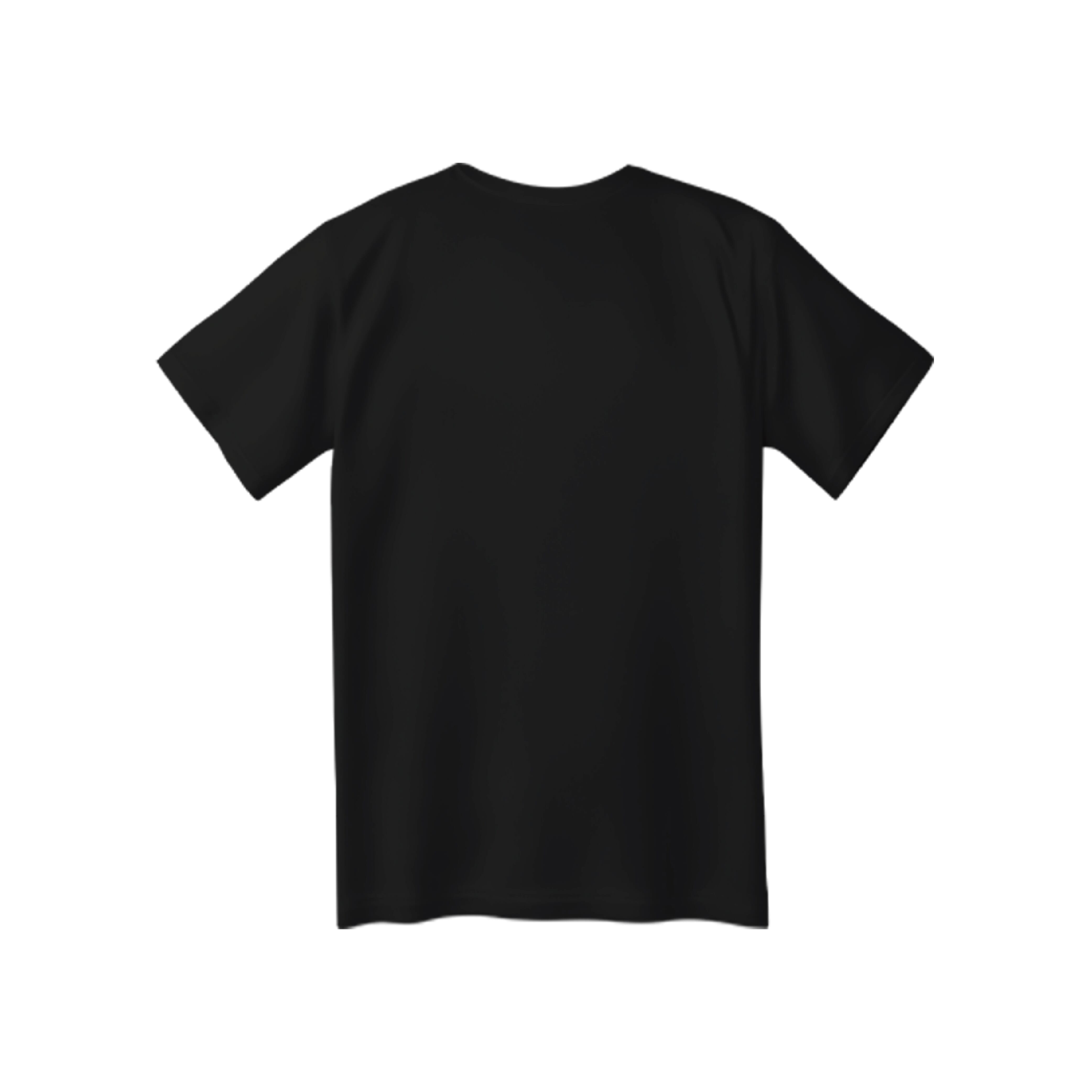 Kid's Christmas Round Neck T-shirt - Black
